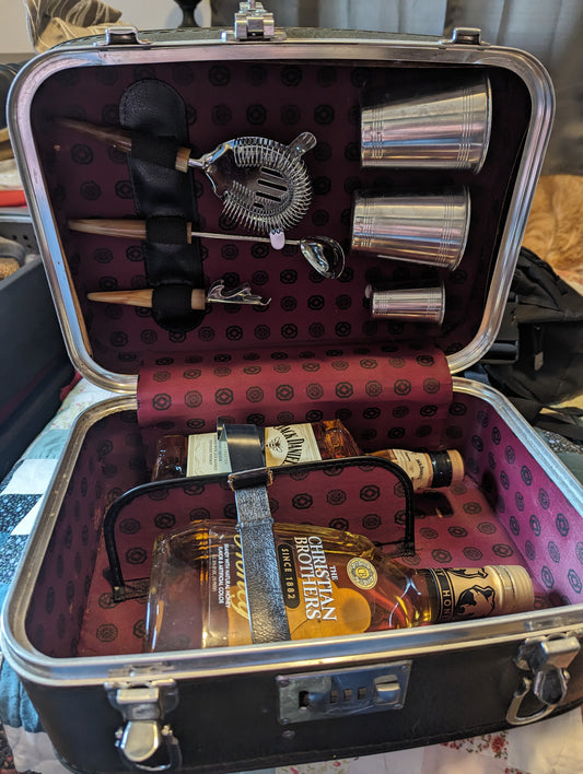 Vintage Travel Bar Set